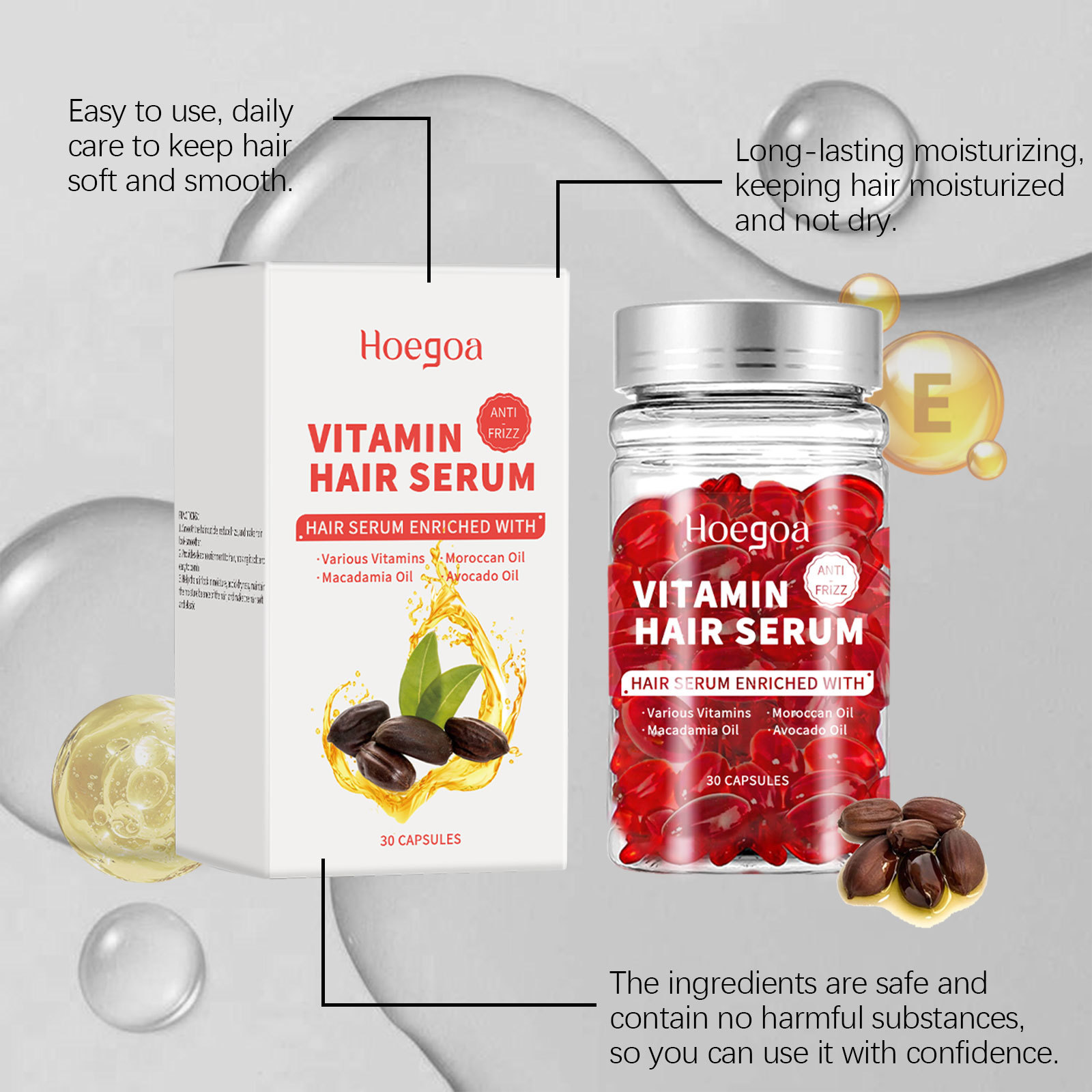 Hair Care Capsule - Vitamin Hair Care Serum Capsules Increase