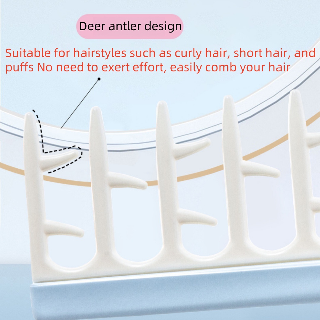 Antler Shape Hair Seam Comb Sh - Hair Care Wavy Hair 评论和价格