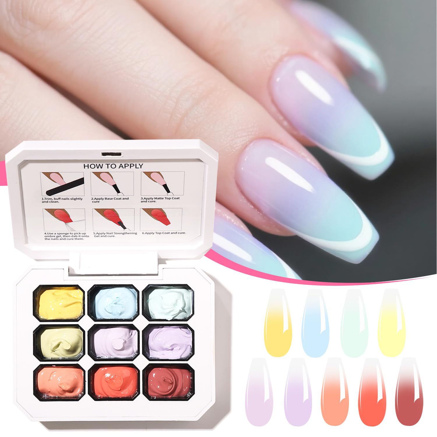 9-color solid gradient high-sa - Hair Care Gel 评论和价格