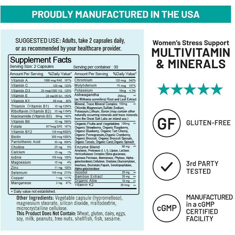 Organic Multivitamin for Women - Hair Care Capsule 评论和价格