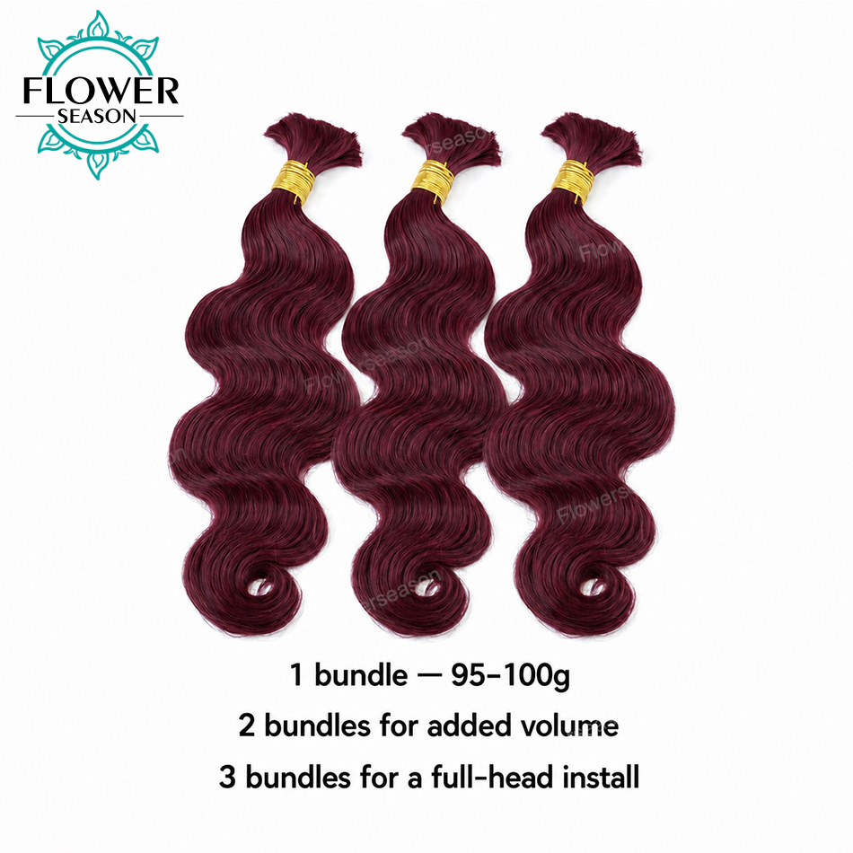 Bulk Human Hair For Braiding B - Hair Care Wavy Hair 评论和价格