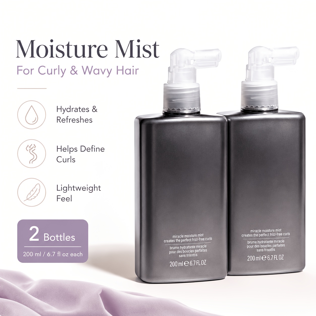 Curl Care Moisture Spray, Ligh - Hair Care Wavy Hair 评论和价格