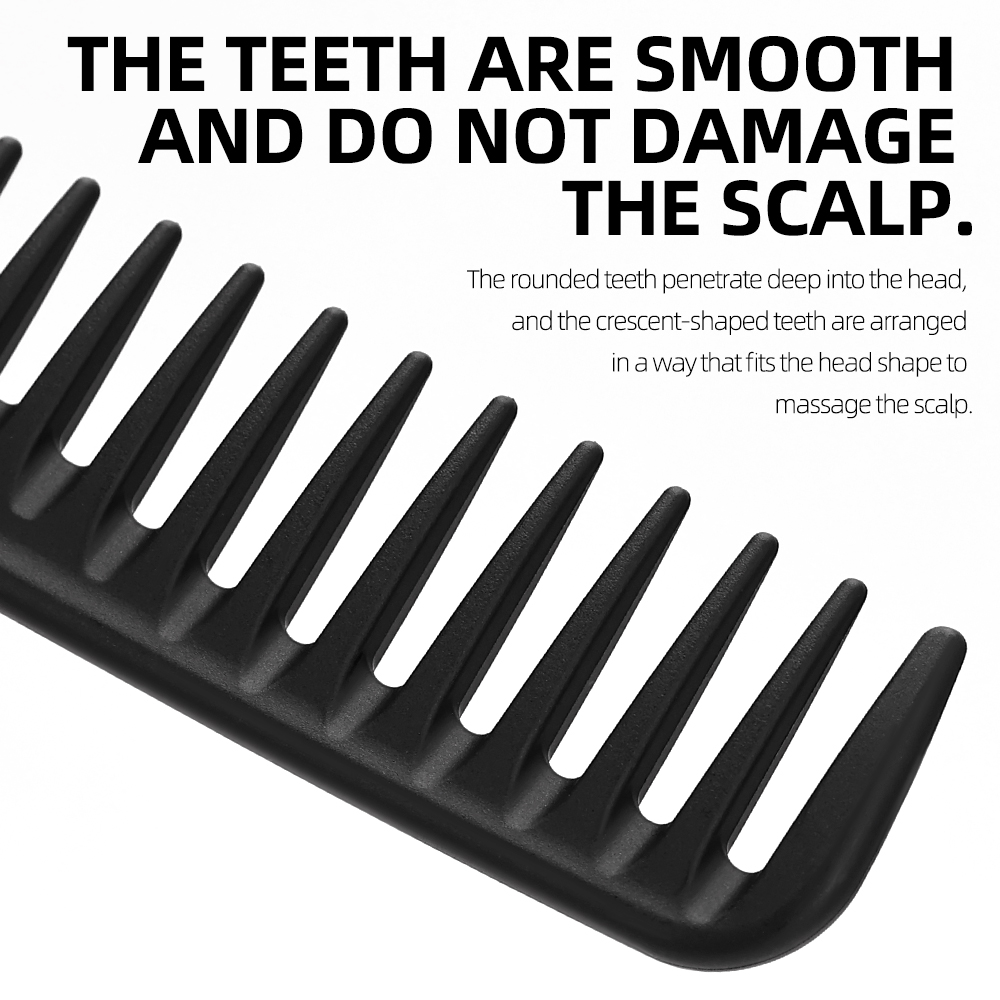 Wide Tooth Curl  Comb Detangli - Hair Care Wavy Hair 评论和价格