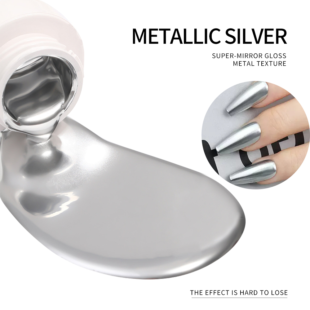 5ml Silver Gold Metallic Gel N - Hair Care Gel 评论和价格