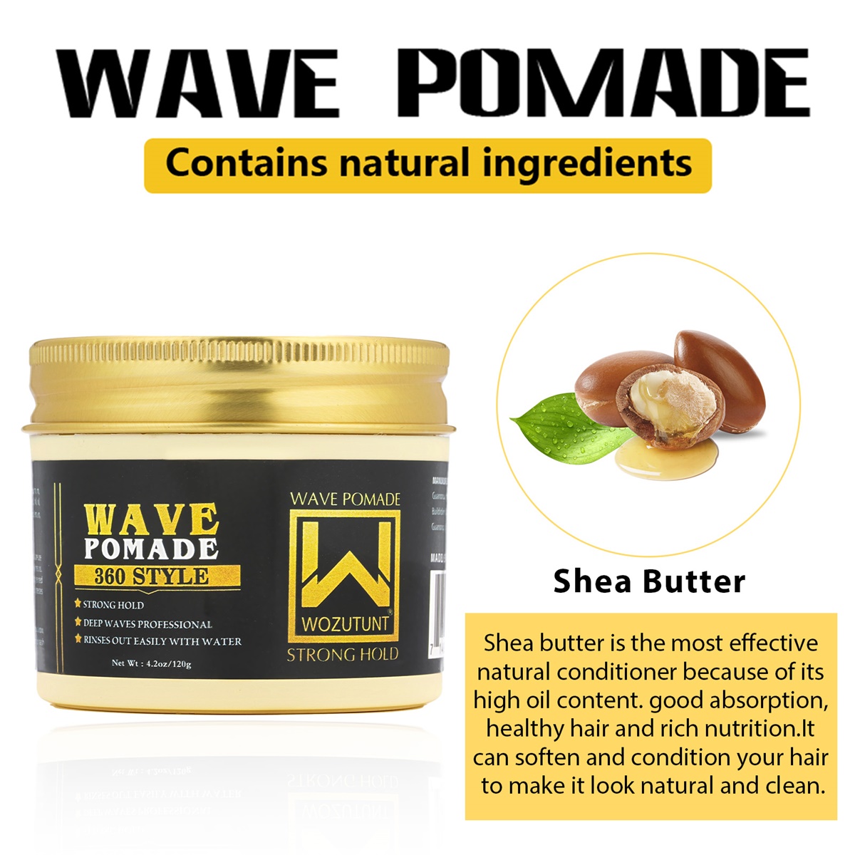 Wave Pomade Curl Styling Wax W - Hair Care Wavy Hair 评论和价格