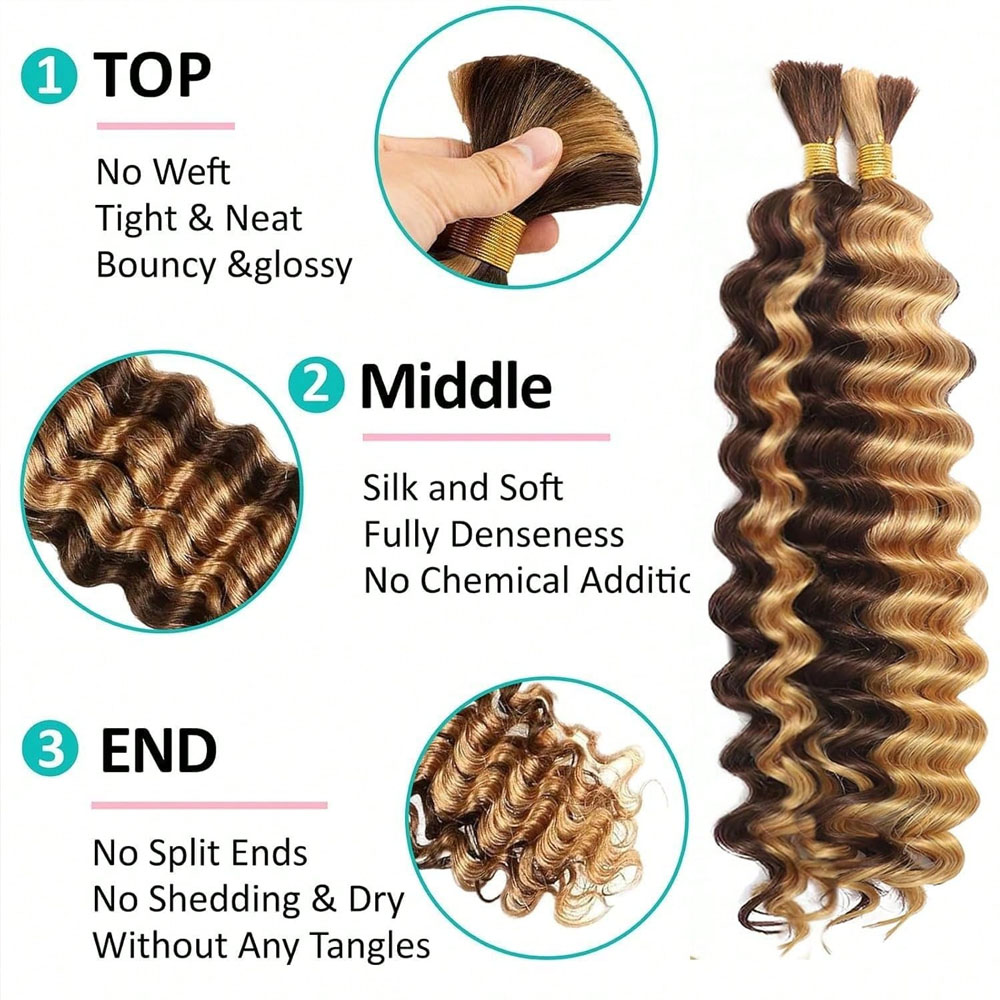 Human Braiding Hair 18 Inch 2  - Hair Care Wavy Hair 评论和价格