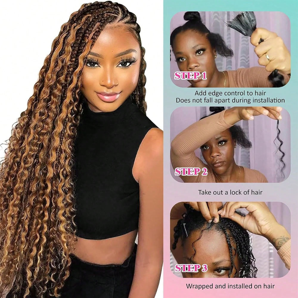 Human Braiding Hair 18 Inch 2  - Hair Care Wavy Hair 评论和价格
