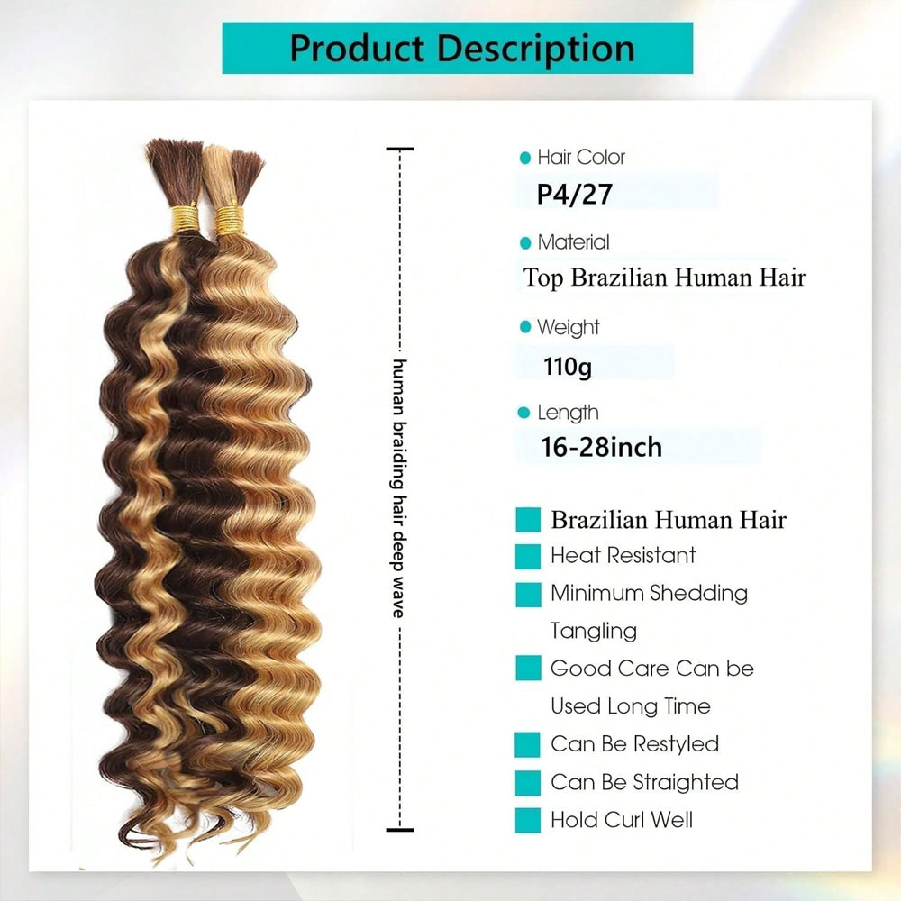 Human Braiding Hair 18 Inch 2  - Hair Care Wavy Hair 评论和价格