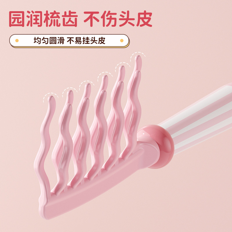 Double Row Wavy Tooth Hair Sty - Hair Care Wavy Hair 评论和价格