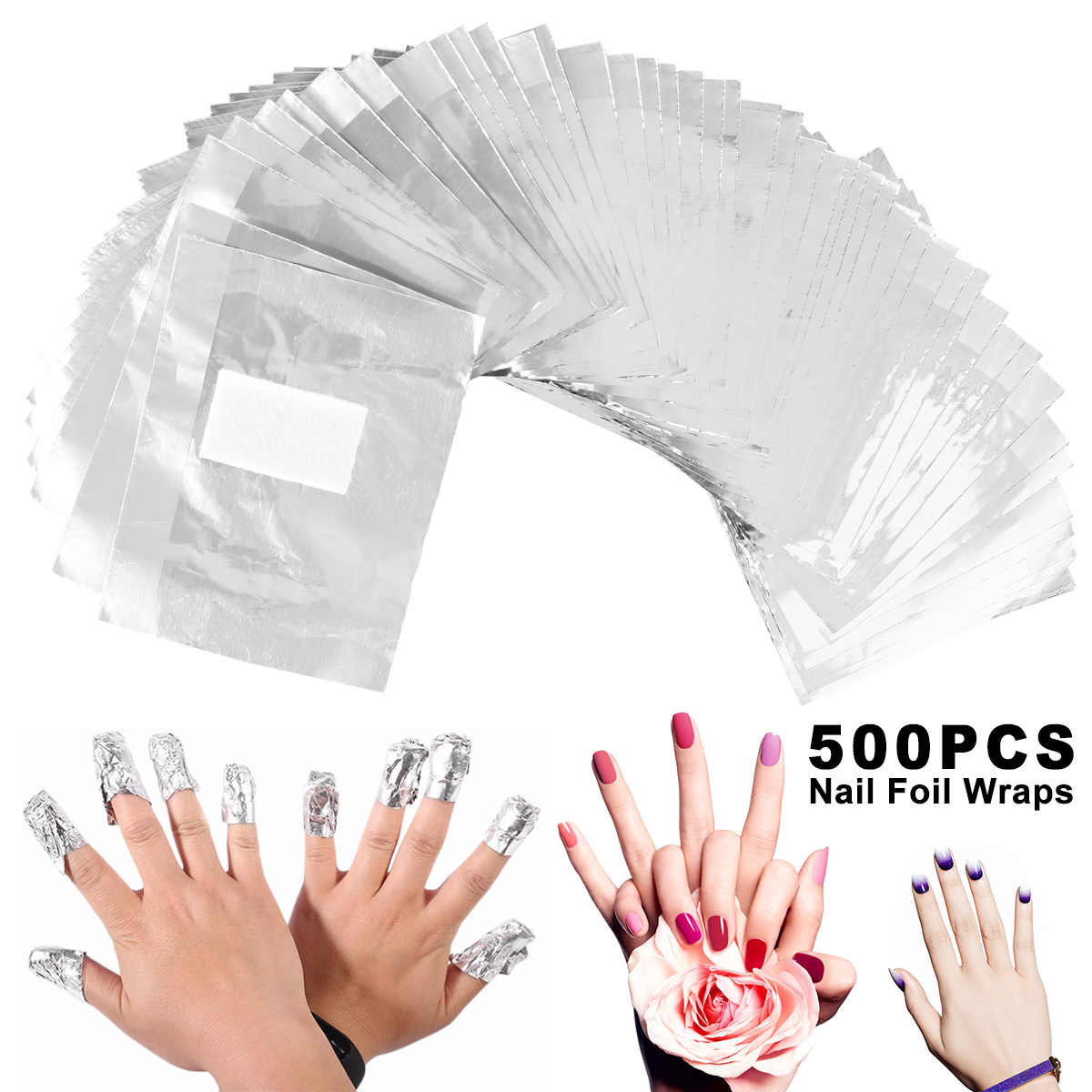 500/1000Pcs Aluminium Foil Gel - Hair Care Gel 评论和价格