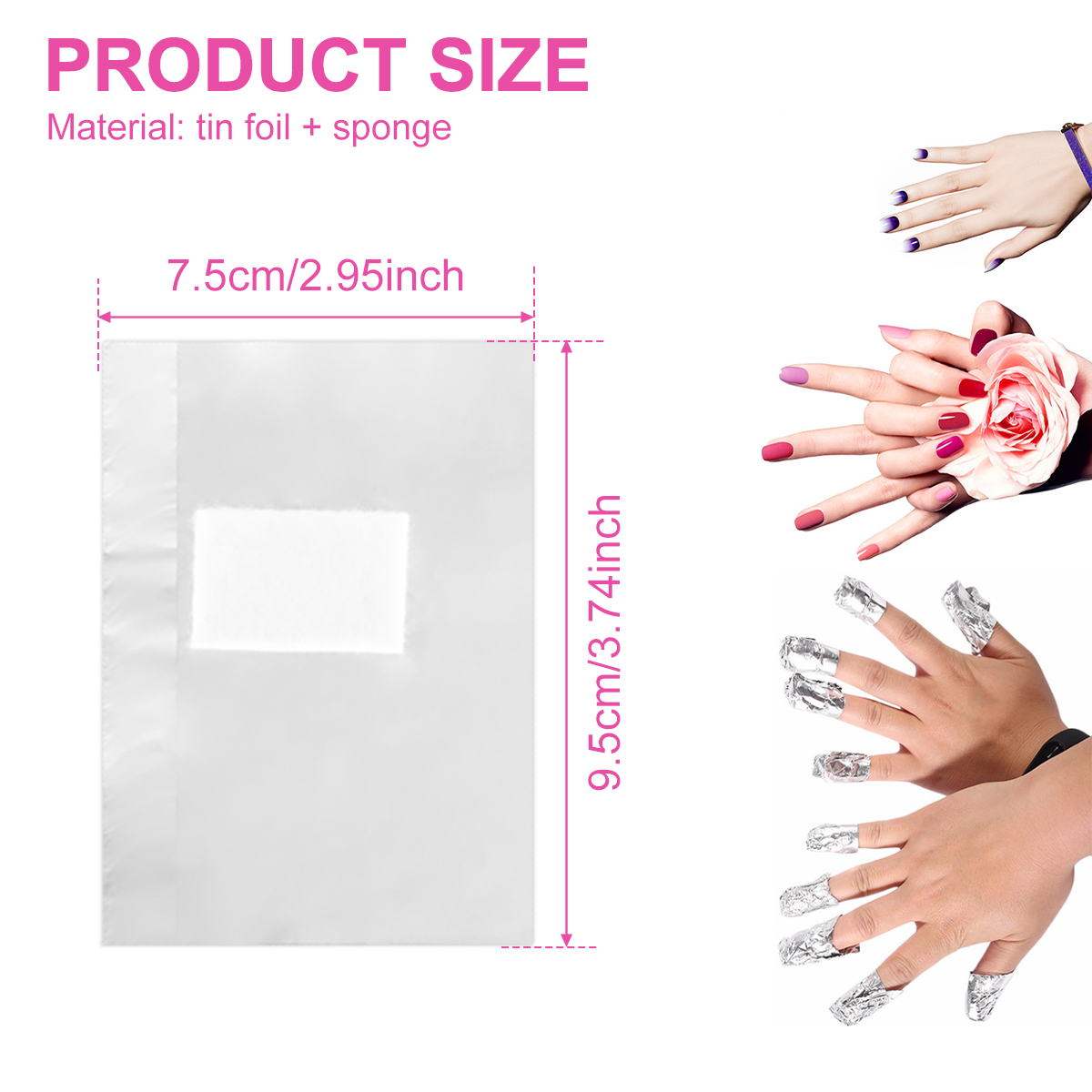 500/1000Pcs Aluminium Foil Gel - Hair Care Gel 评论和价格