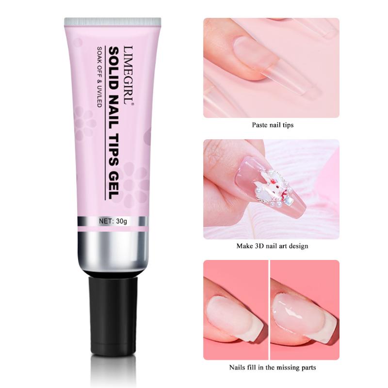 30g Soft Transparent Nail Tips - Hair Care Gel 评论和价格
