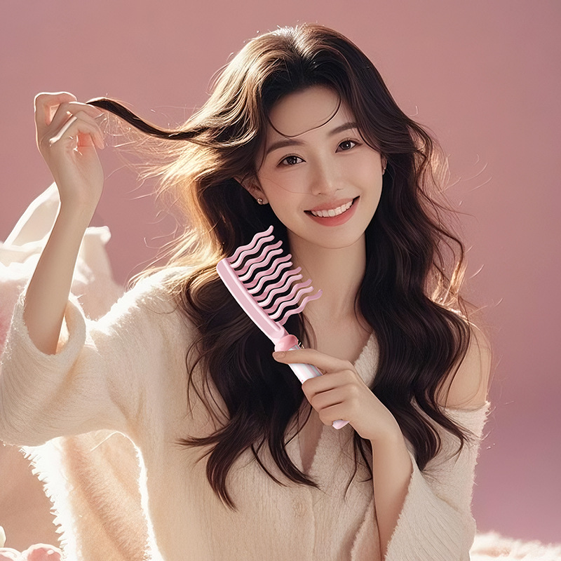 Double Row Wavy Tooth Hair Sty - Hair Care Wavy Hair 评论和价格