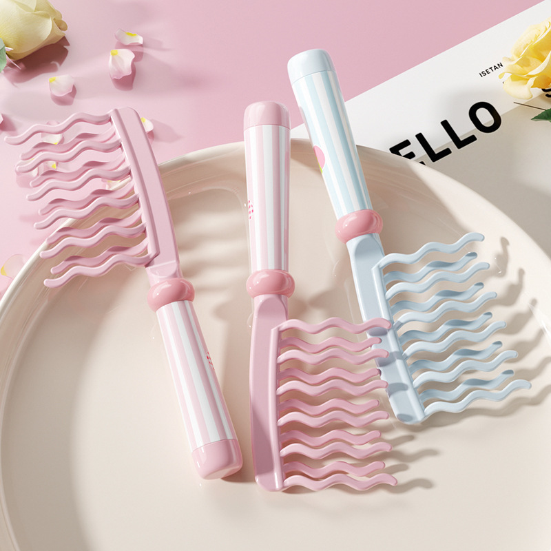Double Row Wavy Tooth Hair Sty - Hair Care Wavy Hair 评论和价格