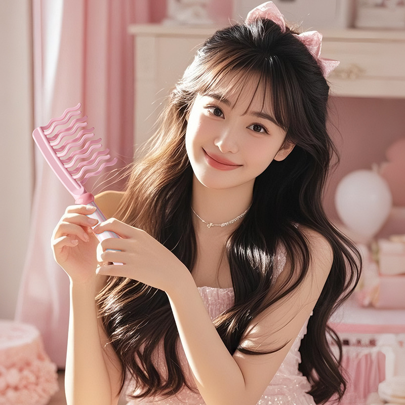 Double Row Wavy Tooth Hair Sty - Hair Care Wavy Hair 评论和价格